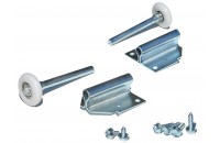 Tilt Door Wheel Support + roller + screws (pair)