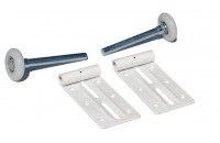Top Sectional Roller Brackets + Casters (pair)