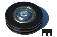 Nylon-Riemenscheibe Durchmesser 50 mm Doppelnut