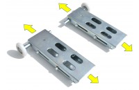 Einstellbare obere Sektional-Rollentr&auml;ger + Rollen