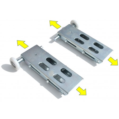 Supports Roulettes Sectionnelle du Haut r&eacute;glables + roulettes