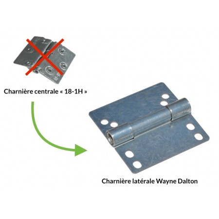Charniere centrale pour porte de garage sectionnelle Wayne Dalton