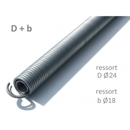 Ressorts doubl&eacute; porte de garage sectionnelle