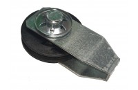 Mobile Pulley PVC EURONORM CT Diameter 45 mm single groove + bracket