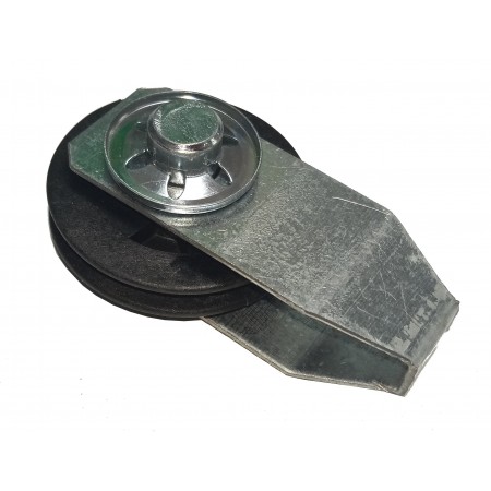 Poulie Mobile PVC EURONORM CT Diam&egrave;tre 45 mm simple gorge + support