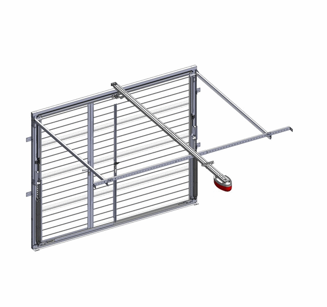 Fonctionnement d'une porte de garage basculante vue intérieure